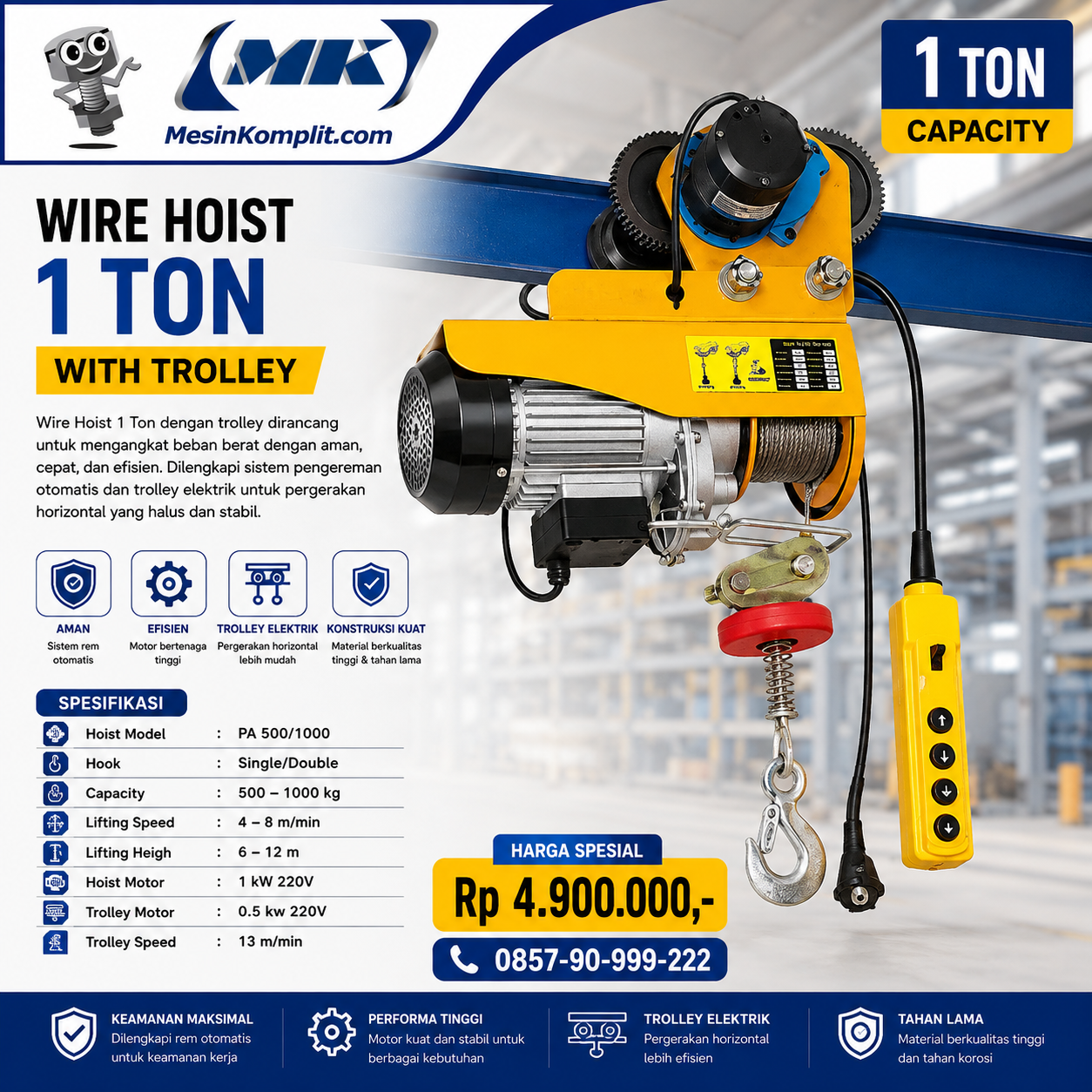 Mini Hoist Trolley 1...